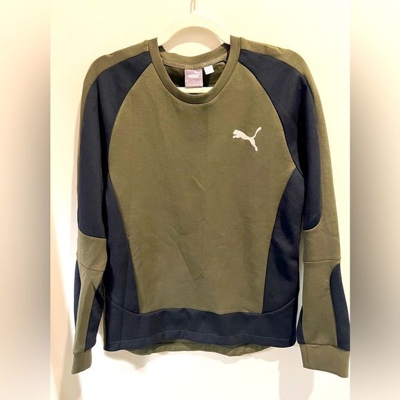 PUMA Men’s Evostripe Crew on Forest/Black - Picture 2 of 6